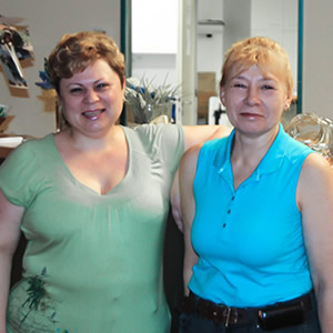Tatjana Hermann und Tamara Holstein